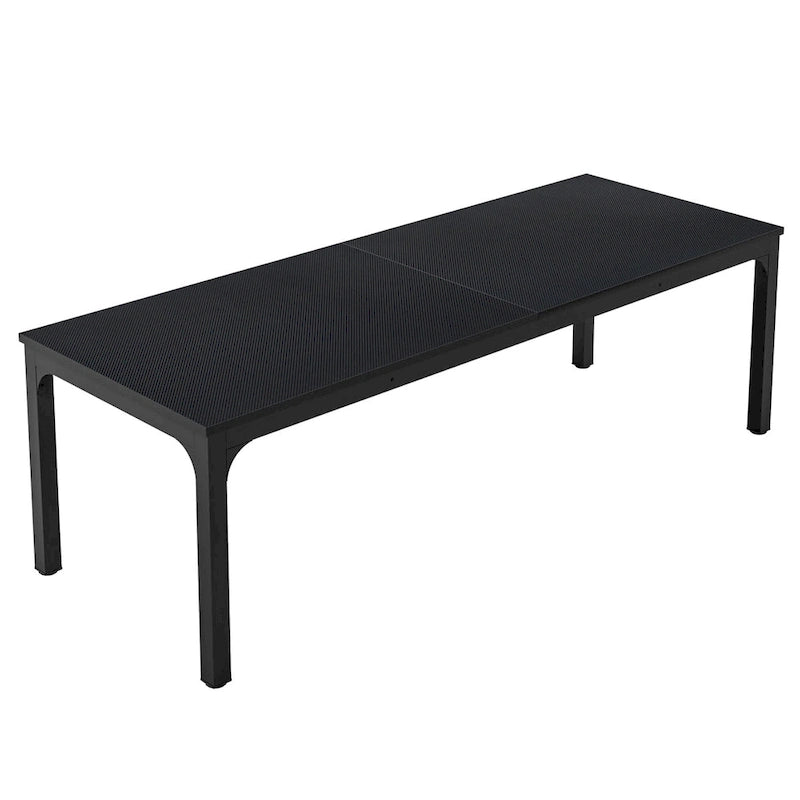 Bureau industriel pour 2 personnes, marron/blanc/noir, pieds en métal, double poste de travail