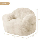 Fauteuil poire pour adultes et enfants – Gris foncé / Rose / Gris clair / Beige