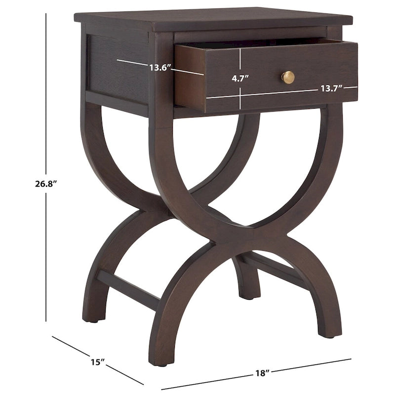 Table d'appoint/de chevet à 1 tiroir | Plusieurs coloris | Pour 1 personne