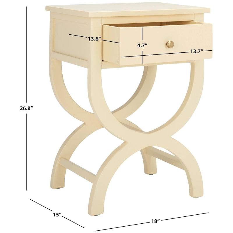 Table d'appoint/de chevet à 1 tiroir | Plusieurs coloris | Pour 1 personne