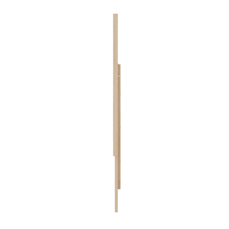 Tête de lit en panneau de chêne naturel blond / chêne brun, Grand Lit/Double, Pour 2 personnes