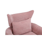 Fauteuil pivotant à 360°, style Mid-century, une place — Beige / Rose / Bleu / Blanc