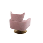 Fauteuil pivotant à 360°, style Mid-century, une place — Beige / Rose / Bleu / Blanc