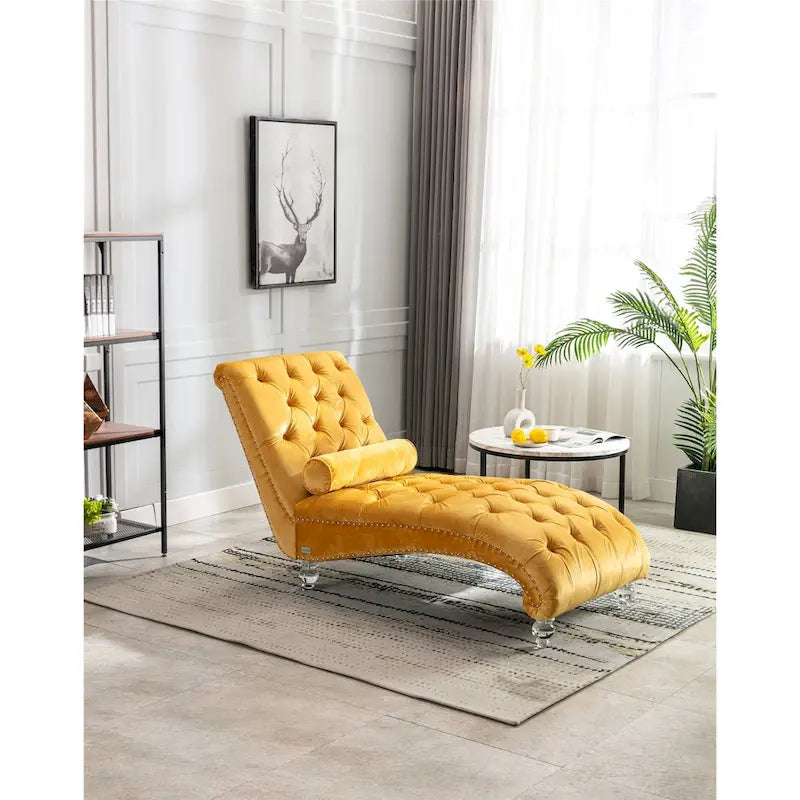 Chauffeuse en velours en forme de tonneau avec pieds en acrylique, une place, pour salon