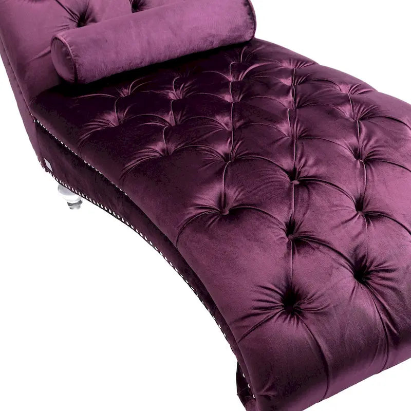 Chauffeuse en velours en forme de tonneau avec pieds en acrylique, une place, pour salon
