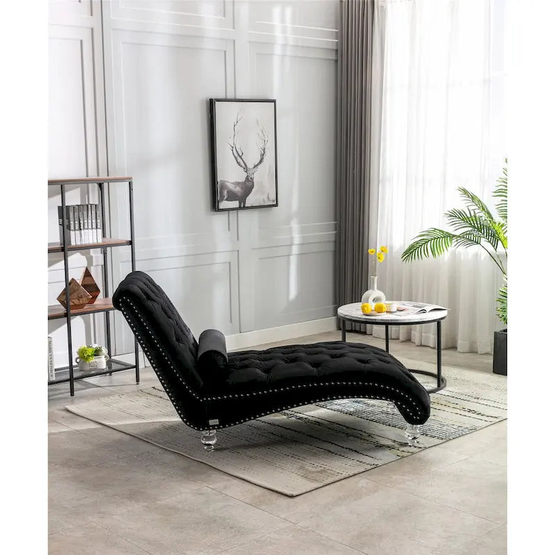 Chauffeuse en velours en forme de tonneau avec pieds en acrylique, une place, pour salon