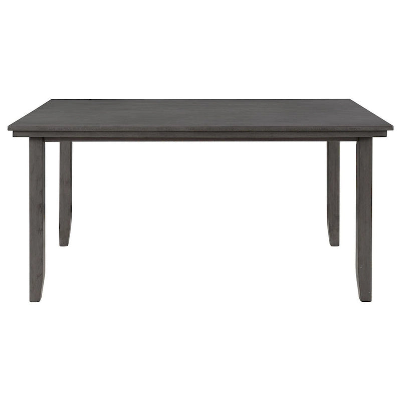 Ensemble de salle à manger rustique gris 6 personnes avec banc
