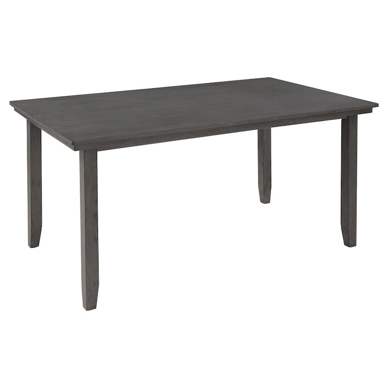 Ensemble de salle à manger rustique gris 6 personnes avec banc