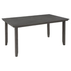 Ensemble de salle à manger rustique gris 6 personnes avec banc