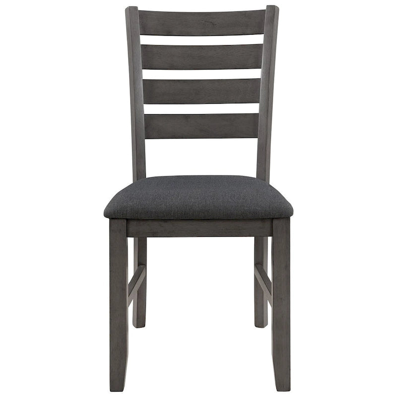 Ensemble de salle à manger rustique gris 6 personnes avec banc