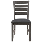 Ensemble de salle à manger rustique gris 6 personnes avec banc