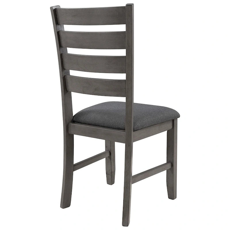 Ensemble de salle à manger rustique gris 6 personnes avec banc