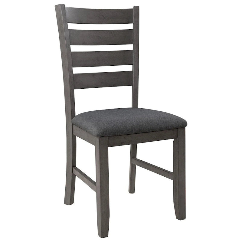 Ensemble de salle à manger rustique gris 6 personnes avec banc