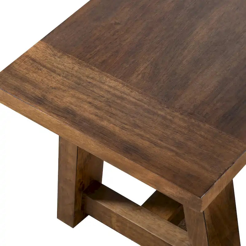 Banc de salle à manger tréteau ivoire, 2-3 personnes, 152 cm